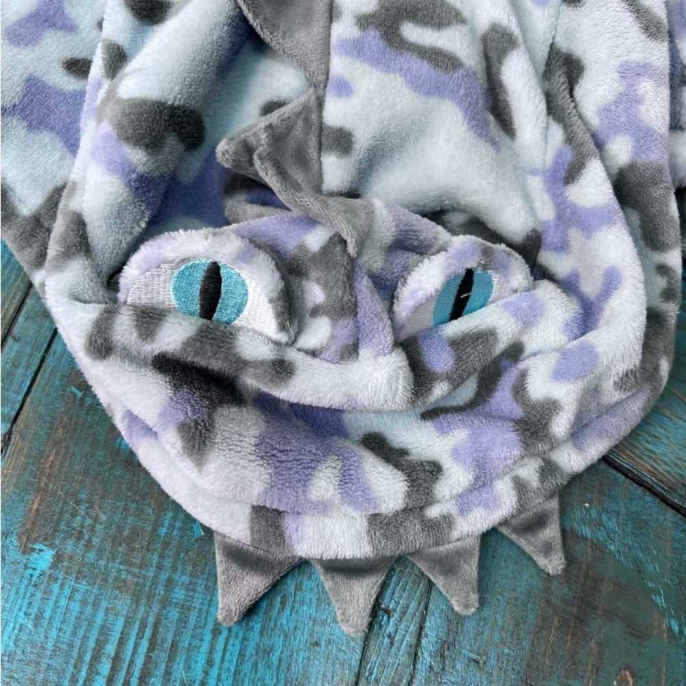 Cotton On Kids Dino Fleece Robe Size 1-2 - Picture 6 of 6